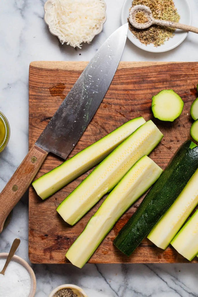 Parmesan roasted zucchini